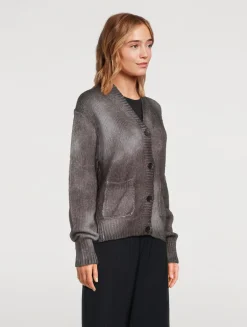 Sprayed Cardigan