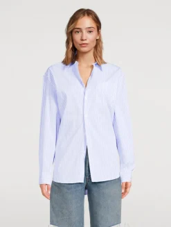 SRC Oversized Shirt In Stripe Print