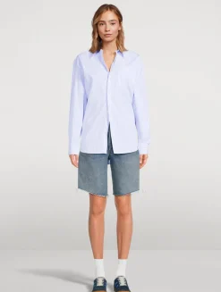 SRC Oversized Shirt In Stripe Print