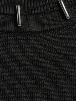 Stapled Wool And Silk Sweater