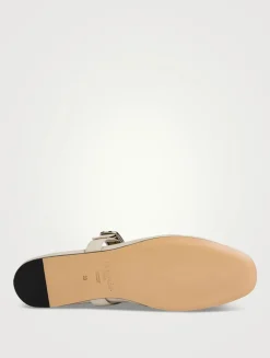 Stella Leather Mary Jane Ballet Flats
