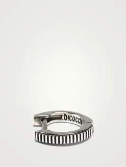 Sterling Silver Crown Earring