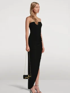 Strapless Draped Gown