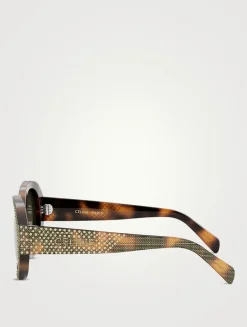Strass Round Sunglasses