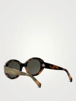 Strass Round Sunglasses