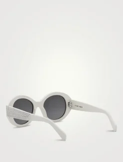 Strass Round Sunglasses