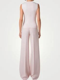 Stretch Silk Sleeveless Top