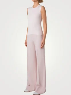 Stretch Silk Sleeveless Top