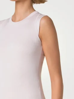 Stretch Silk Sleeveless Top