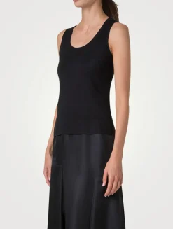 Stretch Silk Sleeveless Top