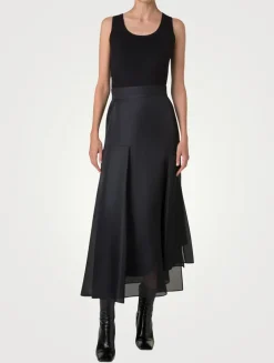 Stretch Silk Sleeveless Top