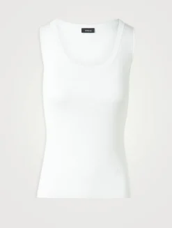 Stretch Silk Tank Top