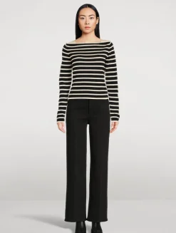 Stripe Jacquard Sweater
