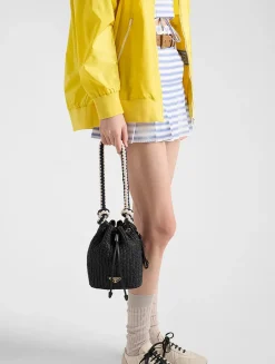 Striped Poplin Miniskirt