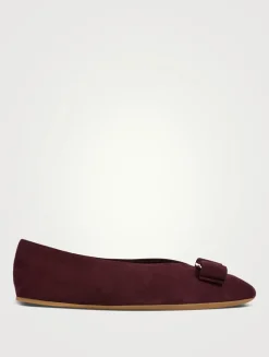 Suede Ballet Flats