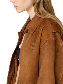 Suede Blouson Jacket