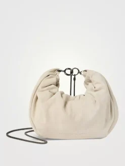 Suede Brioche Hobo Bag