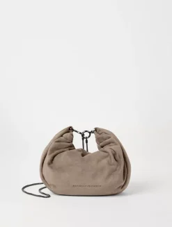 Suede Brioche Hobo Bag