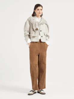 Suede Chino Trousers