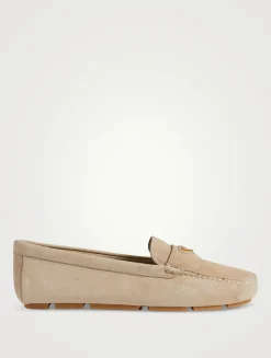 Suede Driving Loafers