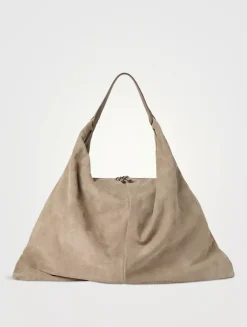 Suede Hobo Swing Bag