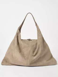 Suede Hobo Swing Bag