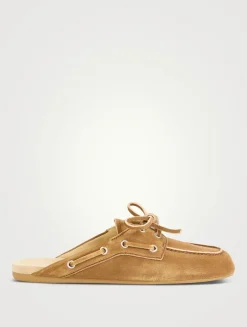 Suede Mules