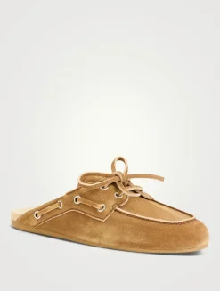 Suede Mules