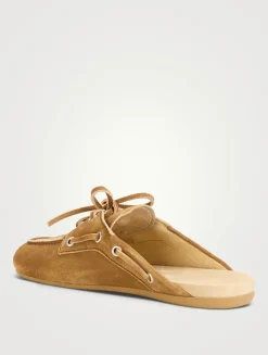 Suede Mules