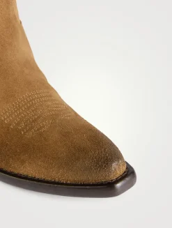 Suede Western Boots