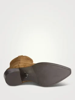 Suede Western Boots