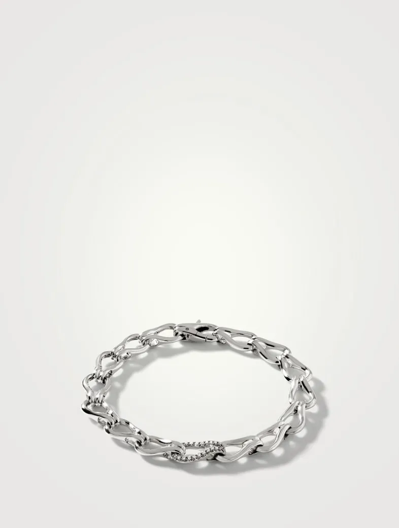 Surf Bracelet With Pavé Diamonds