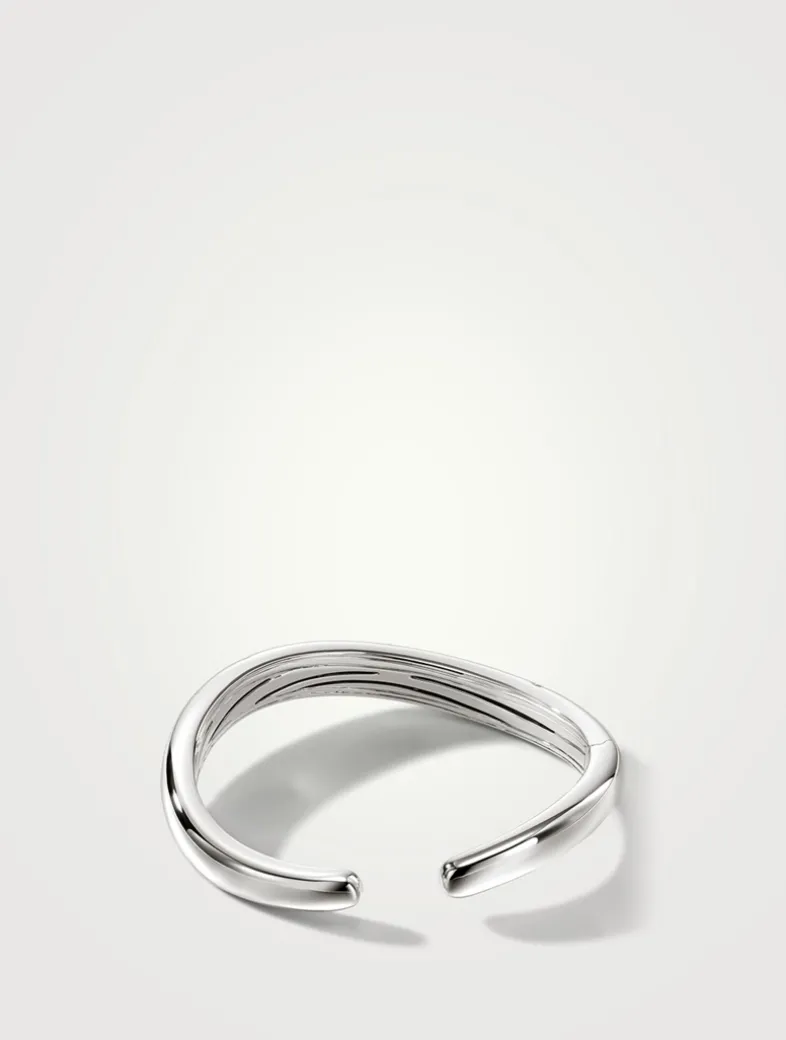 Surf Scatter Cuff Bracelet With Diamonds