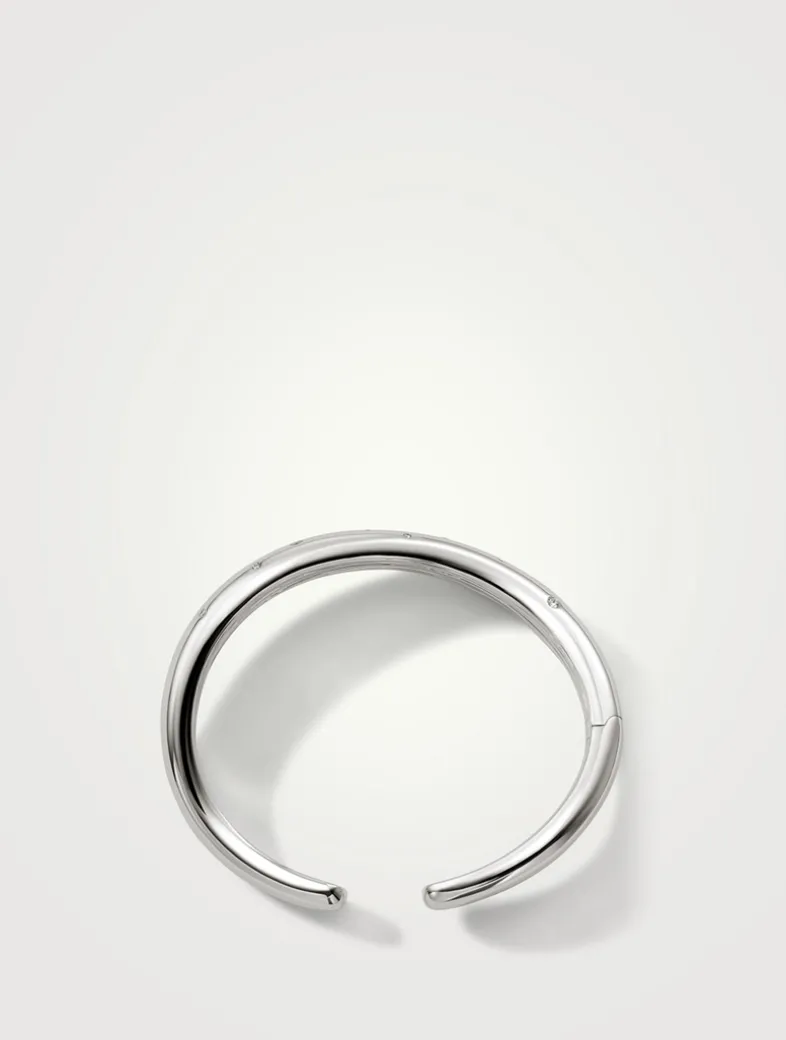 Surf Scatter Cuff Bracelet With Diamonds