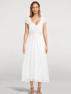 Suvi Lace-Trimmed Midi Dress