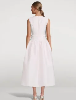 Taffeta Midi Dress