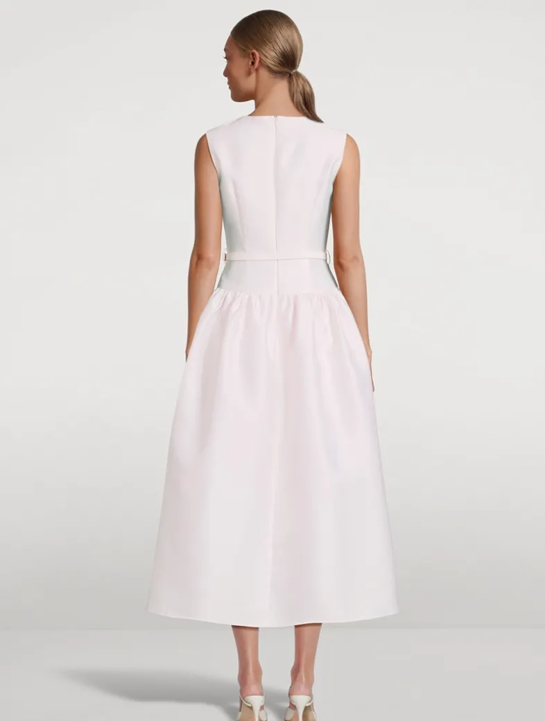 Taffeta Midi Dress