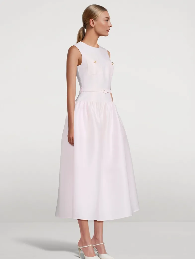 Taffeta Midi Dress