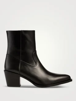 Tate Leather Ankle Boots