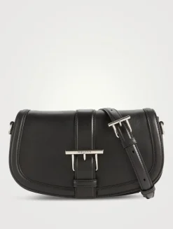 T-Bar Leather Crossbody Bag