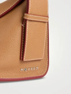 T-Bar Sling Leather Shoulder Bag