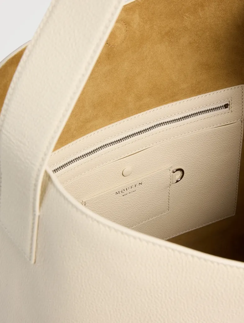 T-Bar Sling Leather Shoulder Bag