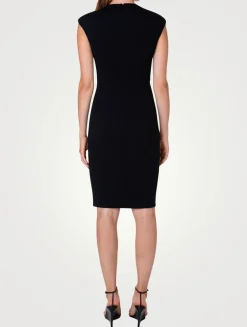 Techno Jersey Sheath Dress