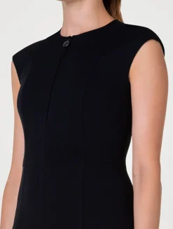 Techno Jersey Sheath Dress