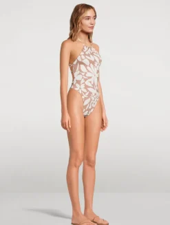 Terra High Neck One-Piece Swimsuit