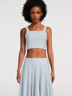 Textured Knit Crop Top