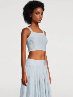 Textured Knit Crop Top