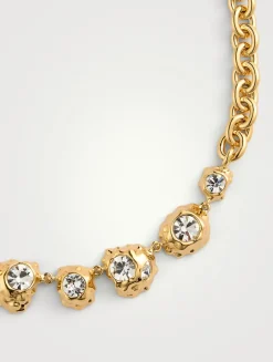 Textured Scramble Crystal Necklace