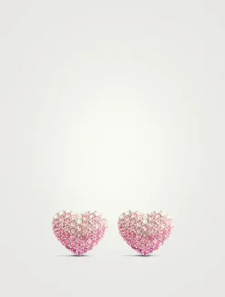 The Balloon Heart Pavé Stud Earrings