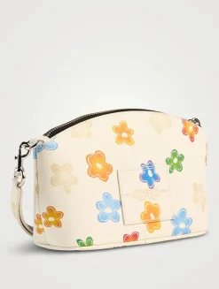 The Beauty Leather Bag In Wild Daisy Print